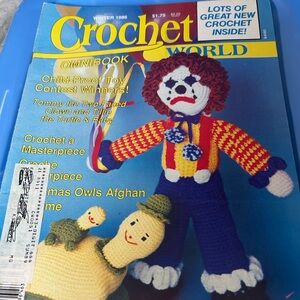 Vintage Crochet World Magazine Winter 1986 Omni Book